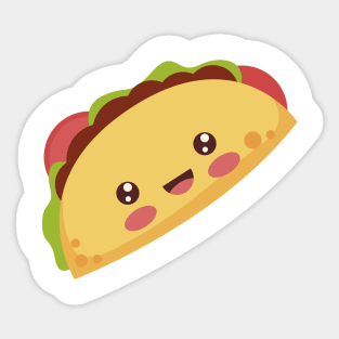Cute Kawaii Tacos Sticker